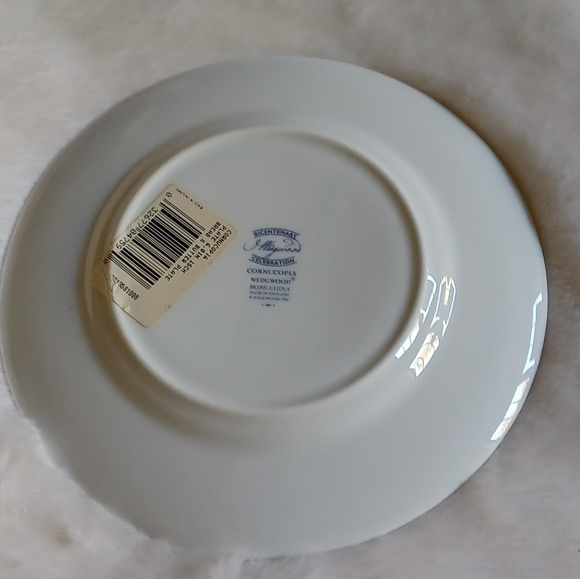 Wedgwood Cornucopia Set of 2 Tea Plates 6" Bone China 1995 Made in England - Picture 4 of 7